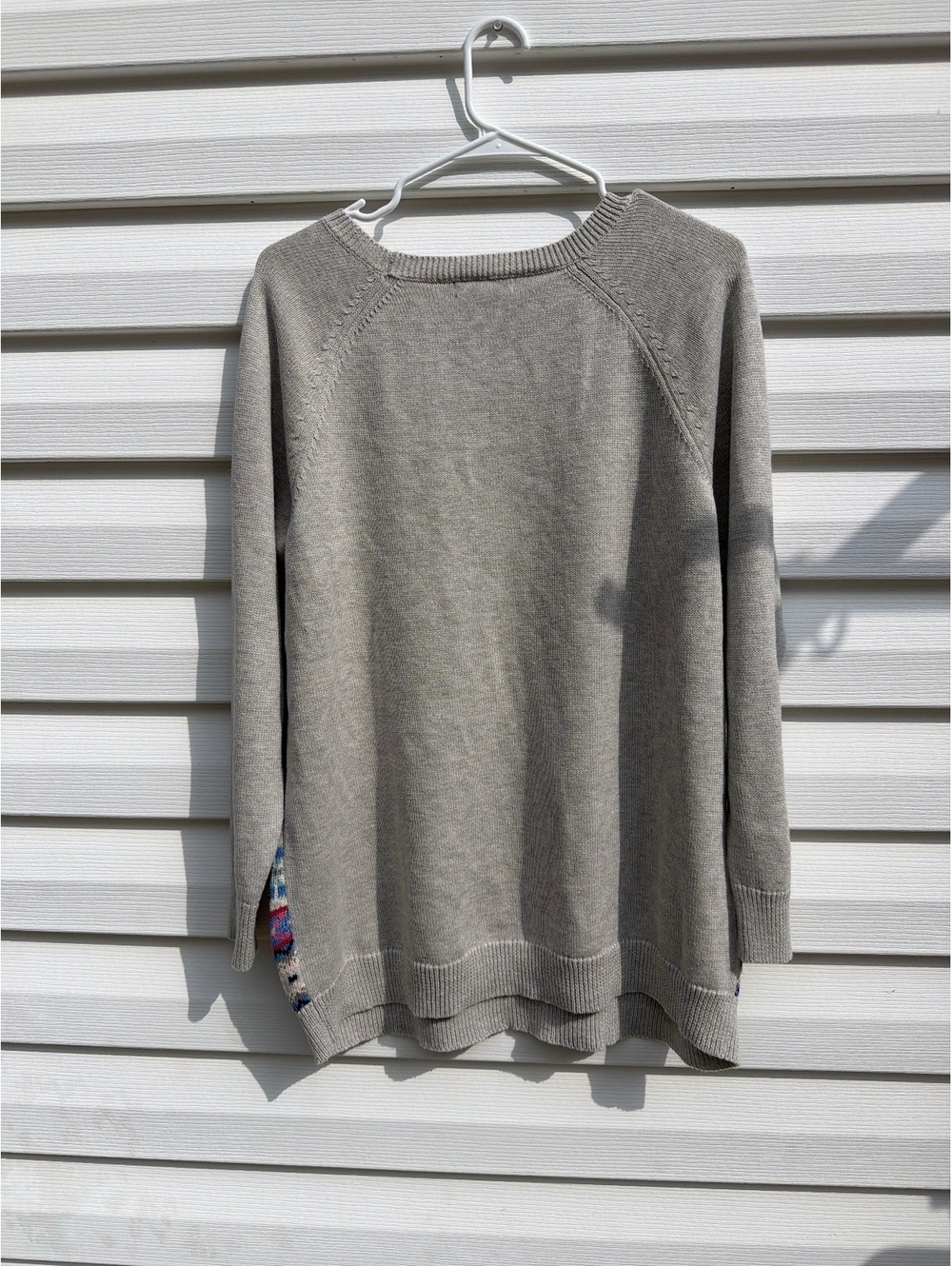 Chaps Women’s Fair Isle Multicolor Cotton Blend Crew Neck Sweater size 1X NWT - Picture 2 of 7